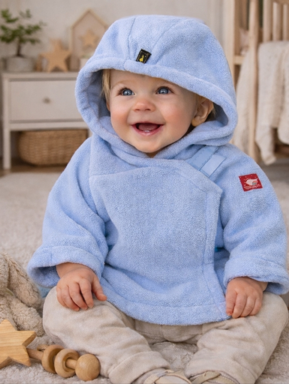 ✨ Widgeon Baby Blue Polartec Fleece Hooded Jacket | 6M Cozy Essential ✨
